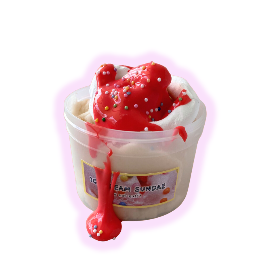 ICE CREAM SUNDAE SLIME [assembly kit] – Ruby Moon Slime Co.